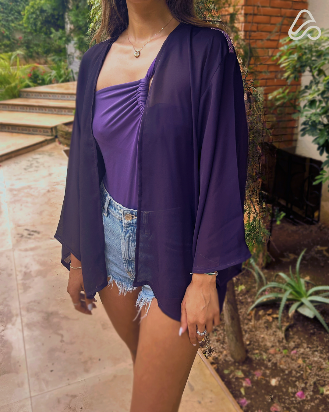 Kimono “AURA” | Brume Mauve