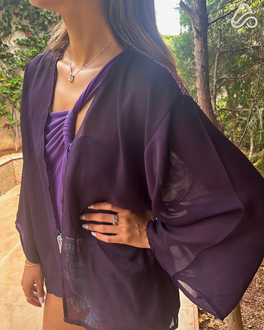 Kimono “AURA” | Brume Mauve